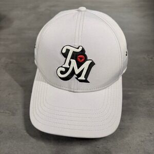 TaylorMade Golf Hat Mens Regular Gray TM Logo Adjustable Strapback Baseball Cap